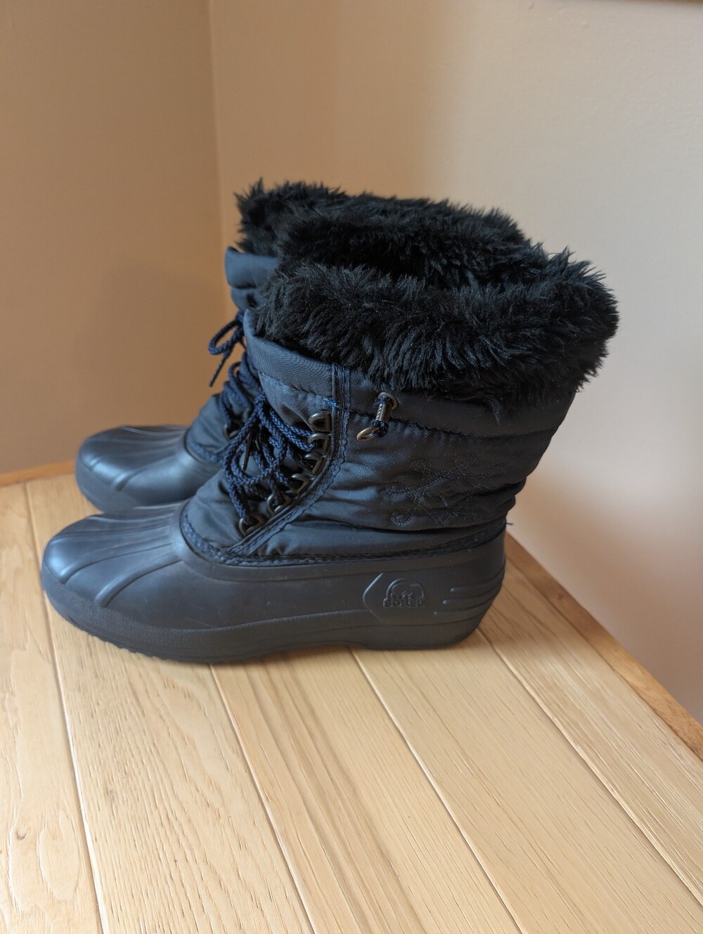 Vintage Y2K Sorel Navy Kaufman Winter Boots 9
